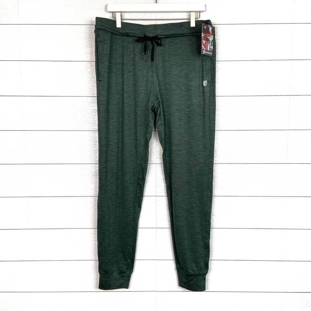 NWT BORN PRIMITIVE Green Drawstring Jogger Pant Marled Green Mens XL New